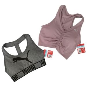 2 Puma Logo Drycell Sports Bras
